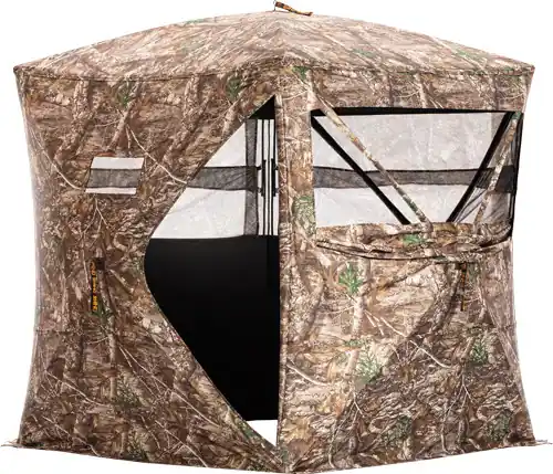 60"x60" 270° View Right Edge Rhino Ground Blind RB24 Pro