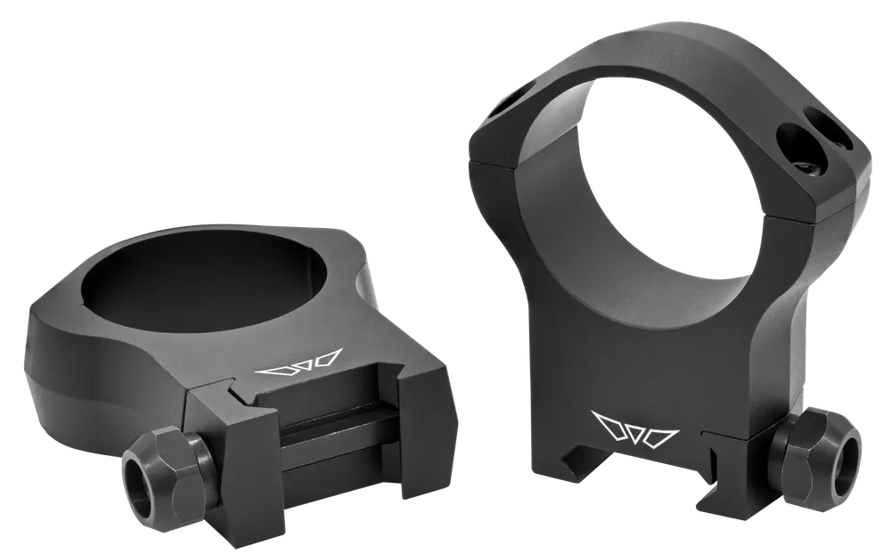Warne Mountain Tech 34mm Ultra High Scope Rings - Matte Black 0 MOA