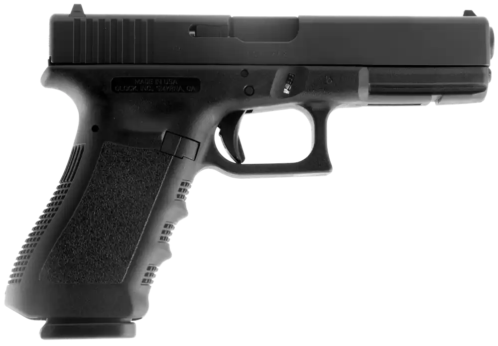 Glock G17 Gen3 9mm Full Size Pistol with Black Polymer Frame and Picatinny Rail