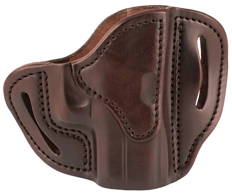 1791 Gunleather Signature Brown Leather Belt Slide Holster for Glock 43/Sig P365/Walther PPK - Right Handed