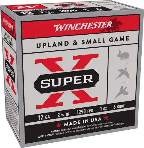 Winchester Super-X 12GA 2.75" 1oz #6 1290FPS 250rd Case Lot