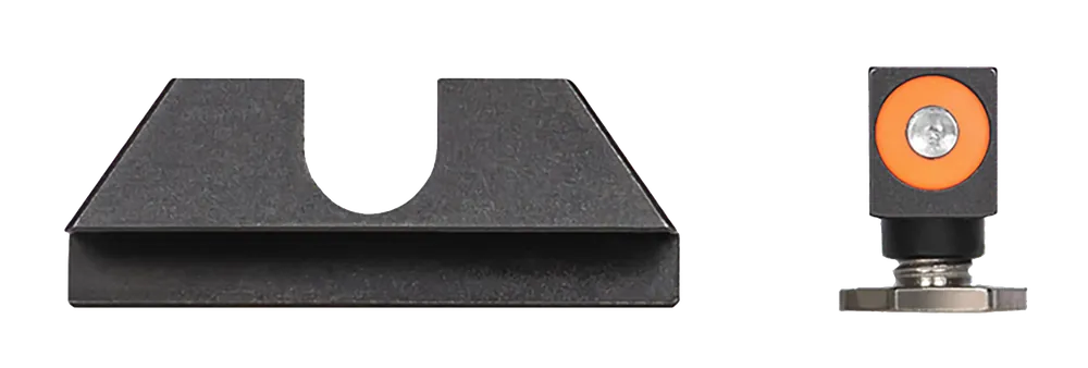 Night Fision Tritium Night Sights for Glock 42/43/43X - Green/Orange Front, Black Rear