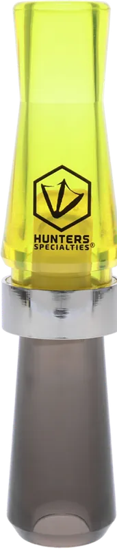 E-Z-E Plucker Short Reed Goose Call - Black/Yellow Polycarbonate by Hunters Specialties