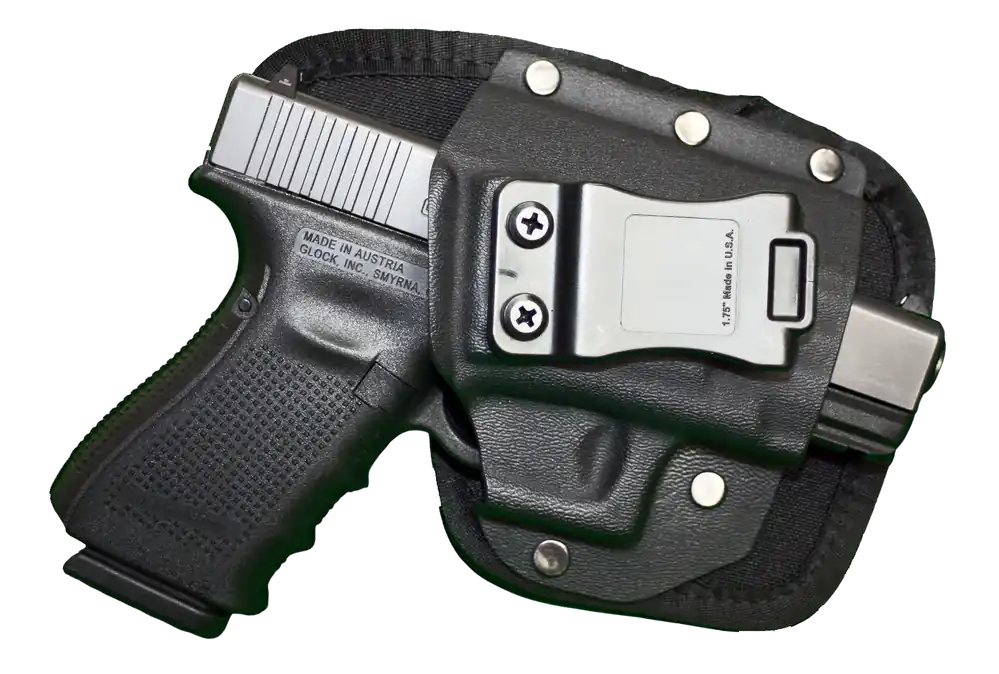Crossfire Shooting Gear CRFEDCSA1SFR EDC IWB Black Nylon Belt Clip for Subcompact 2.50" Barrel Right Hand