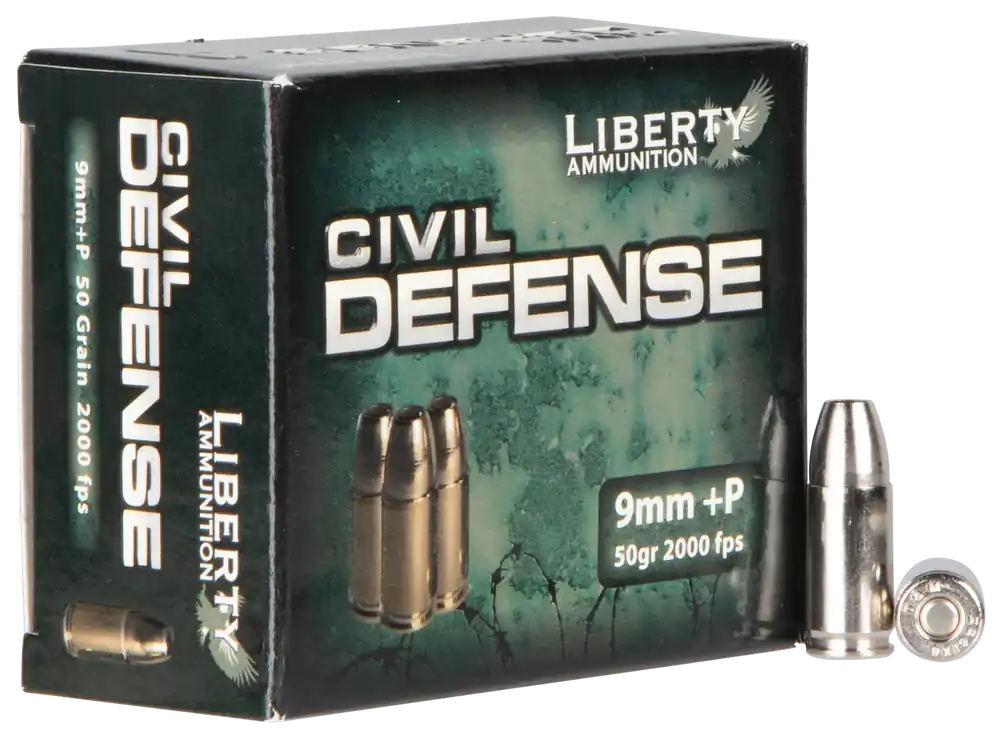 Liberty Ammunition 9mm Luger+P Lead-Free Hollow Point 20-Pack