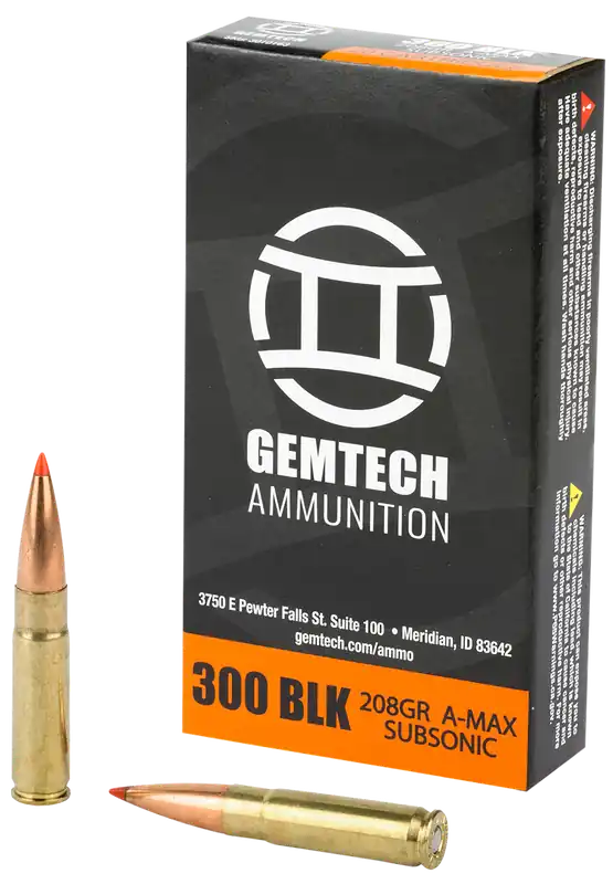 Gemtech Subsonic 300 Blackout 208gr Polymer Tip Ammunition - 20 Rounds