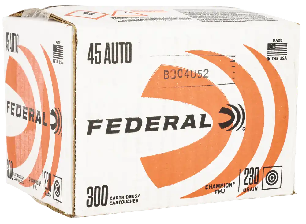 Federal Champion 45ACP 230gr FMJ 300 Rounds Loose Box