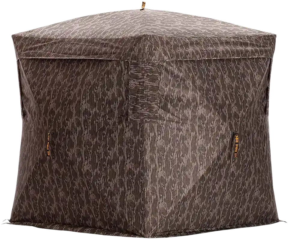 Rhino Blinds RBO187 5-Hub Mossy Oak Bottomland 150 Denier/Mesh Blind