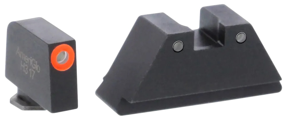 AmeriGlo GL452 Optic Compatible Glock Sight Set - XL Tall Green Tritium Front & Rear Sights