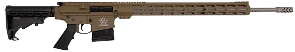 GLFA GL10243SSFDE .243 Win Rifle, 24" Stainless Barrel, FDE Cerakote, Adjustable Stock