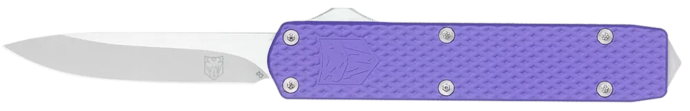 Mini Mamba Gen II OTF Knife with Stonewashed D2 Blade and Purple Anodized Handle