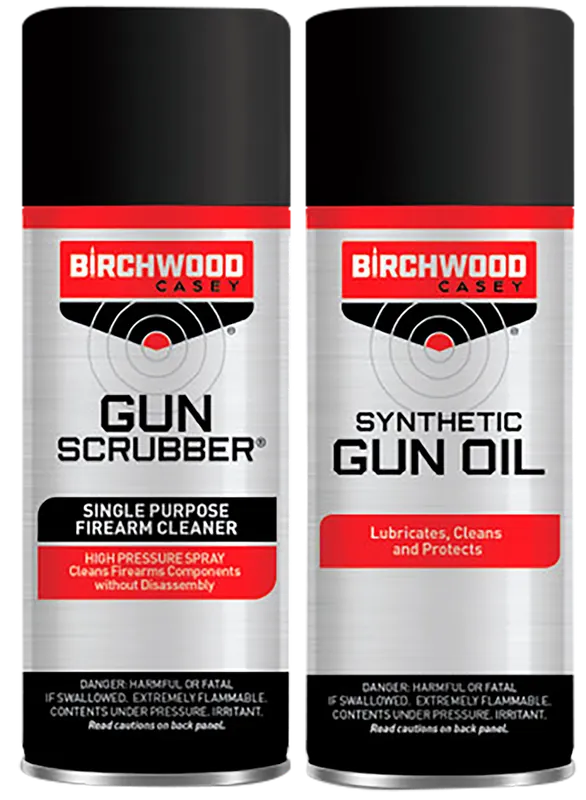 Birchwood Casey Gun Scrubber & Synthetic Oil Combo 2-Pack 1.25 oz Aerosol