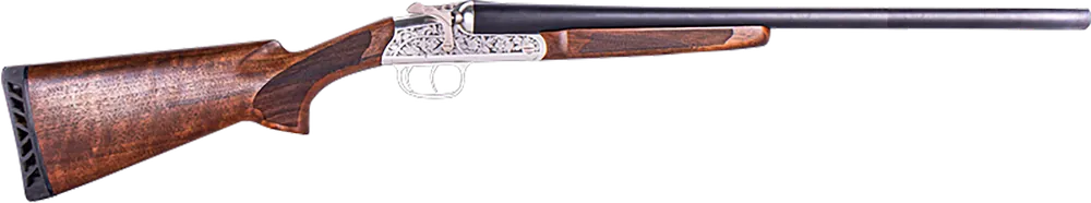 ATI Road Agent Prime 12 Gauge Side By Side Shotgun, 26" Barrel, Engraved Receiver, Walnut Stock
