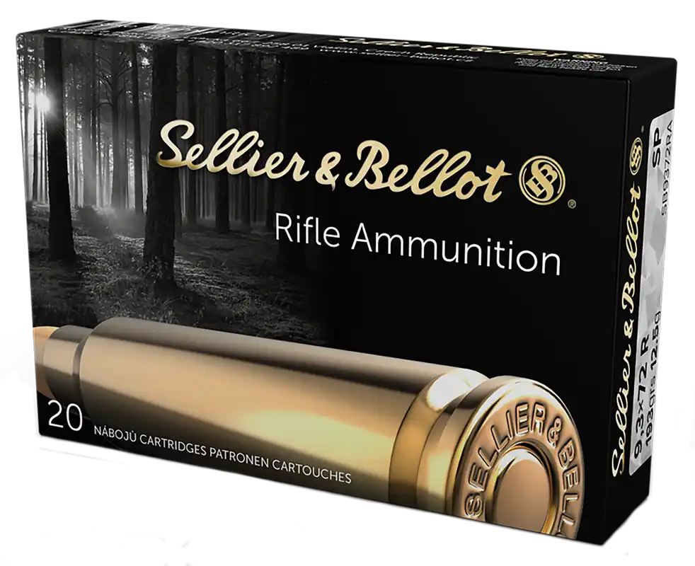 Sellier & Bellot 9.3mmx72R 193gr Soft Point Rifle Ammo - 20 Rounds per Box