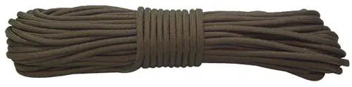 100 Feet Olive Drab Red Rock 550 Paracord