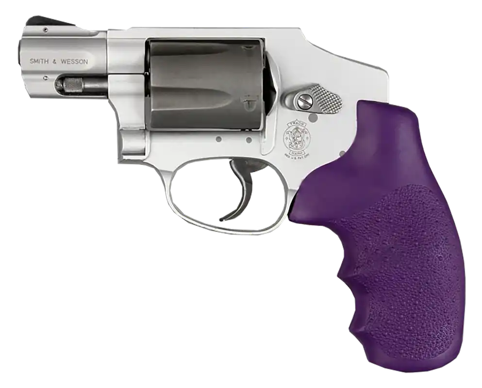 Hogue 60006 Purple Rubber Monogrip for S&W J Frame Round Butt
