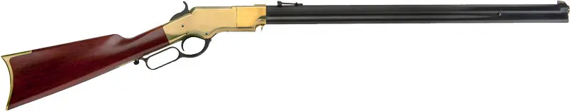 Cimarron 1860 Henry 45LC with 24" Blued Walnut Brass Frame