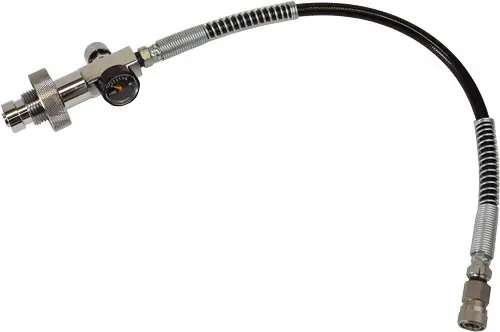 Compact PCP Fill Adapter for Hatsan TactAir with DIN Connection and Gauge