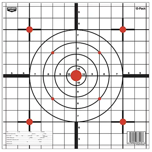 Birchwood Casey EZE-Scorer 12" Bullseye Target Pack - 13 Sheets