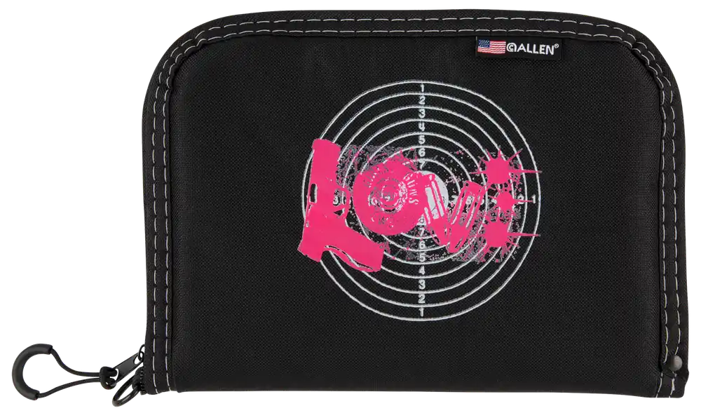 Girls With Guns 9075 Love Black with Pink Graphic Handgun Holder