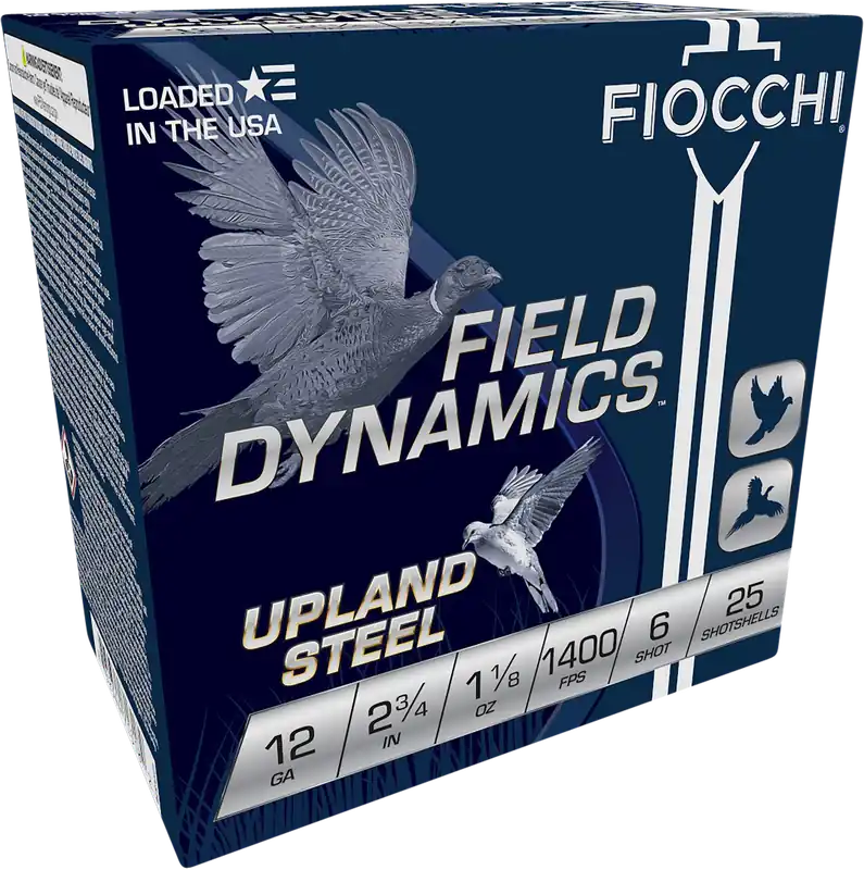 Fiocchi Field Dynamics Upland Steel 12 Gauge Shotgun Shells - 25 Rounds