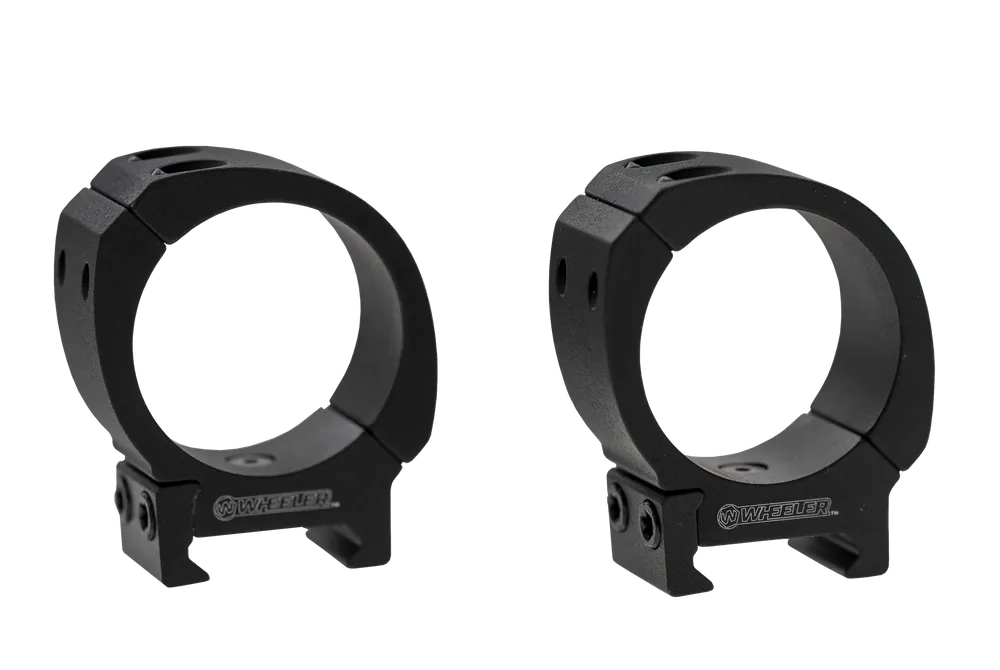 Wheeler 1133748 Black 1" Medium Sporter Scope Rings