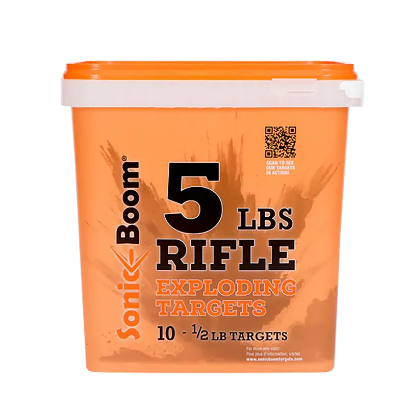 Sonic Boom Exploding Rifle Targets 0.50 lb - 10 Pack