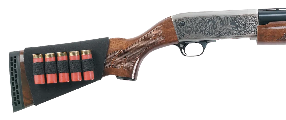 Uncle Mike's 88493 Black Neoprene Shotgun Shell Holder - 5 Round Capacity