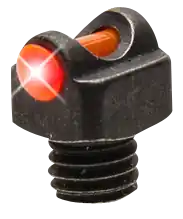 TruGlo StarBrite Deluxe Bead Front Sight - Black/Red Fiber Optic, 3-56" Threads