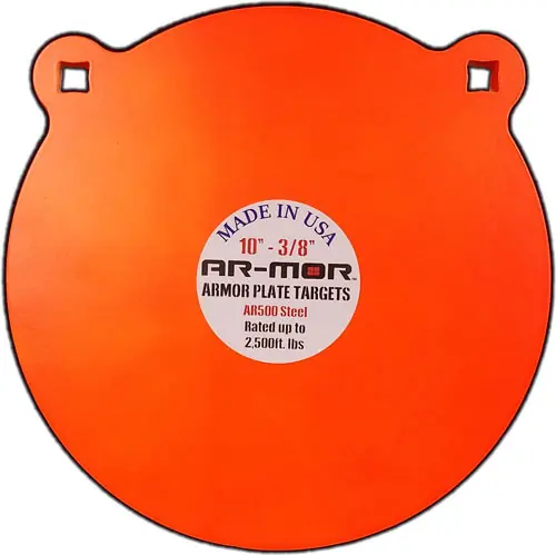 3/8" Thick Orange AR500 Steel Gong - 10" Round Target
