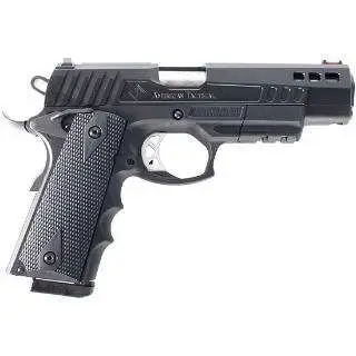 ATI ATIGFXH45 Firepower Xtreme Hybrid 45 ACP 5" 8+1 Black Nitride Steel Black Polymer Grip