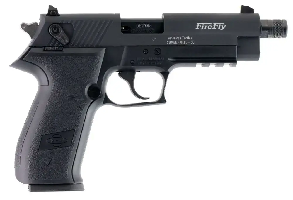 GSG GERG2210TFF FireFly 22 LR 4.90" 10+1 Black Black Zinc Alloy Black Polymer Grip