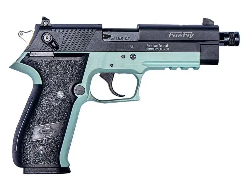 GSG FIREFLY HGA 22LR MINT GREEN 4" BBL THREADED 10RD MAGS