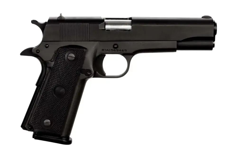 Rock Island 51453 GI Standard FSHC *CA Compliant 1911A2 45 ACP 5" 10+1 Black Parkerized Black Polymer Grip Fixed Sights