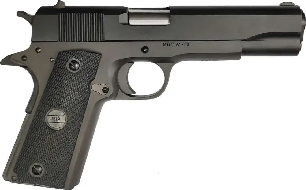 Rock Island 51615 GI Standard FS 9mm Luger 5" 10+1 Black Parkerized Wood Grip Fixed Sights