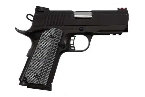 Rock Island 51470 Tac Ultra CS 45 ACP 3.50" 7+1 Black Parkerized Gray G10 Grip
