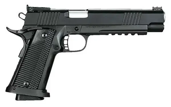 Rock Island 52000 Pro Ultra Match HC 10mm Auto 6" 17+1 Black Parkerized Black G10 Grip