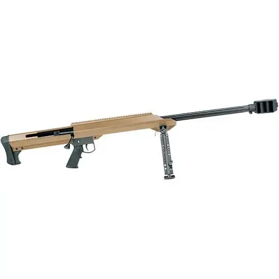 Barrett 14032 M99 50 BMG 29" 1 Flat Dark Earth Cerakote Fixed w/Sorbothane Recoil Pad Stock Black Polymer Grip