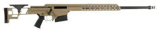 Barrett 18503 MRAD 338 Lapua Mag 26" 10+1 Flat Dark Earth Cerakote Flat Dark Earth Fixed w/Adjustable Comb Stock Black Polymer Grip