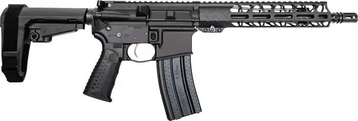 BATTLE ARMS WORKHORSE HGA 5.56 NATO 10.5IN BBL HARD ANODIZED BLACK OPTICS READY ADJ SBA3 BRACE