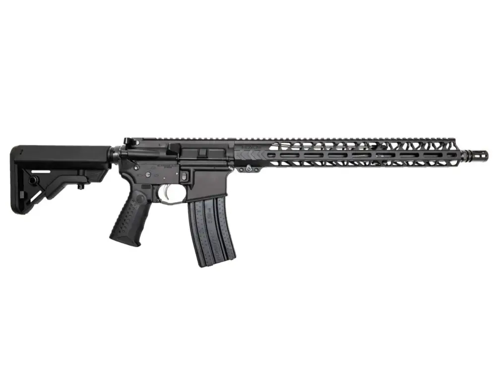 BATTLE ARMS WORKHORSE RIA 5.56 NATO 16IN BBL HARD ANODIZED BLACK OPTICS READY ADJ STK