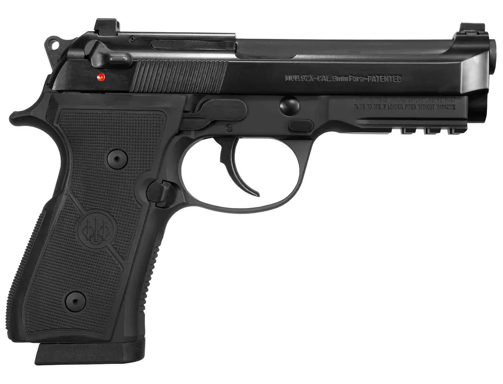 Beretta USA J92QR915G 92X Centurion 9mm Luger 4.25" 15+1 (3) Black Bruniton Steel Slide Black Checkered Polymer Grip (Decocker) (USA Made)