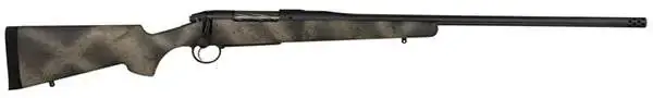 Bergara Rifles Premier Highlander 300 PRC 2+1 24" Woodland Camo Grayboe Stock Sniper Gray Cerakote Right Hand