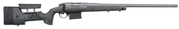 Bergara Rifles BPR2065MC Premier HMR Pro 6.5 Creedmoor 5+1 24" Threaded Barrel Black w/Gray Specs Mini-Chassis w/Adjustable Cheekpiece Stock Tactical Gray Cerakote Right Hand