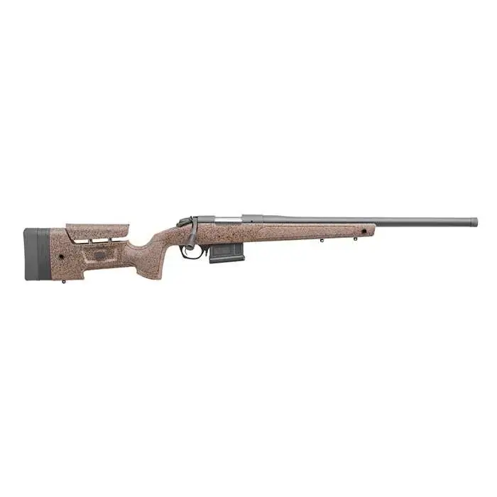 Bergara Rifles B14S351 B-14 HMR 308 Win 5+1 20" Speckled Black/Brown Mini-Chassis w/Adjustable Cheekpiece Stock Matte Blued Right Hand