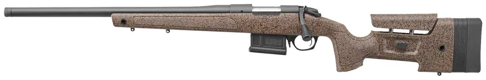 Bergara Rifles B-14 HMR 308 Win 5+1 20" Speckled Black/Brown Mini-Chassis w/Adjustable Cheekpiece Stock Matte Blued Left Hand