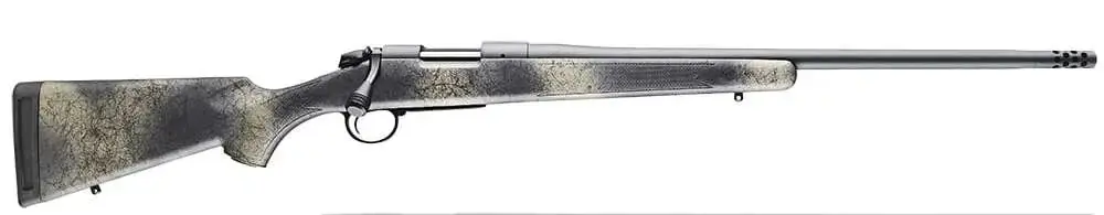 Bergara Rifles B14LM518 B-14 Ridge Wilderness 300 PRC 2+1 24" Woodland Camo w/Soft Touch Fixed American Style Synthetic Stock Gray Cerakote Right Hand Threaded Barrel W/Omni Muzzle Brake