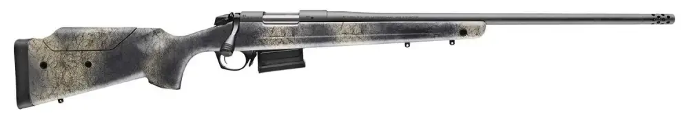 Bergara Rifles B14SM659 B-14 Terrain Wilderness 6.5 PRC 3+1 24" Woodland Camo Molded with Mini-Chassis Stock Matte Blued Right Hand