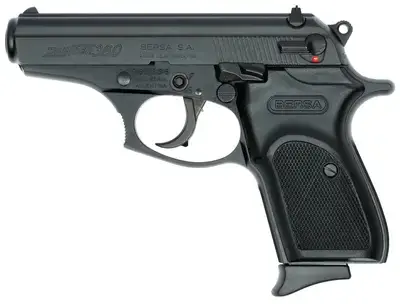Bersa T380M8 Thunder 380 380 ACP 3.50" 8+1 Black Black Steel Slide Black Polymer Grip
