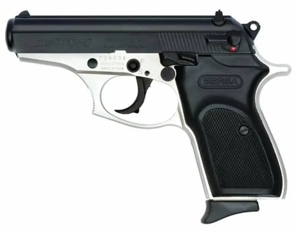Bersa T380DT8 Thunder 380 380 ACP 3.50" 8+1 Nickel Black Steel Slide Black Polymer Grip